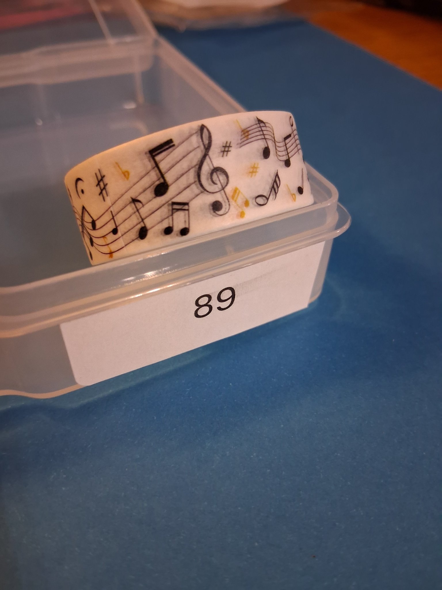 Addon — 89G Music Symbols Washi Tape (black & gold)
